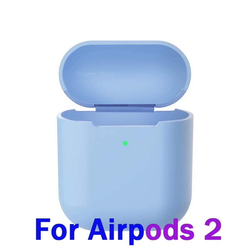 Беспроводной чехол для наушников с Bluetooth для Apple Airpods 2, беспроводное зарядное устройство, мягкий силиконовый чехол для Airpods, защитный чехол - Цвет: 07