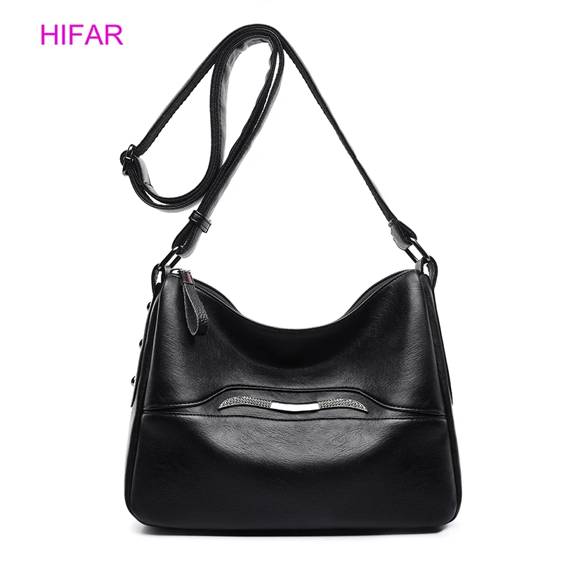 

HIFAR 2019 women's messenger bags for women leather handbags women designer handbags high quality Crossbody Bag Shoulder Bags