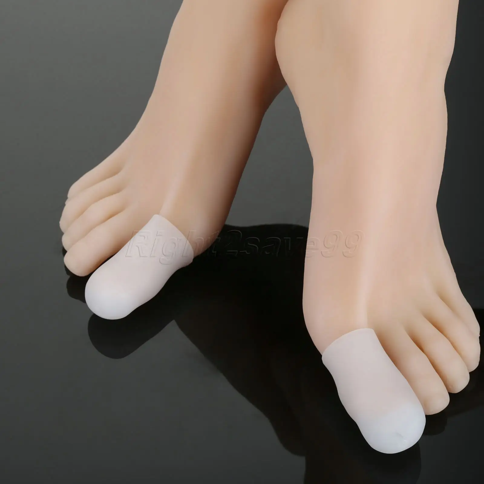 

2017 New Arrive Pair Large Toe Cushions Toe Caps Toe Silicone Gel Protector Sleeve Tubes Ingrown Toenail Corn Cushion Cap