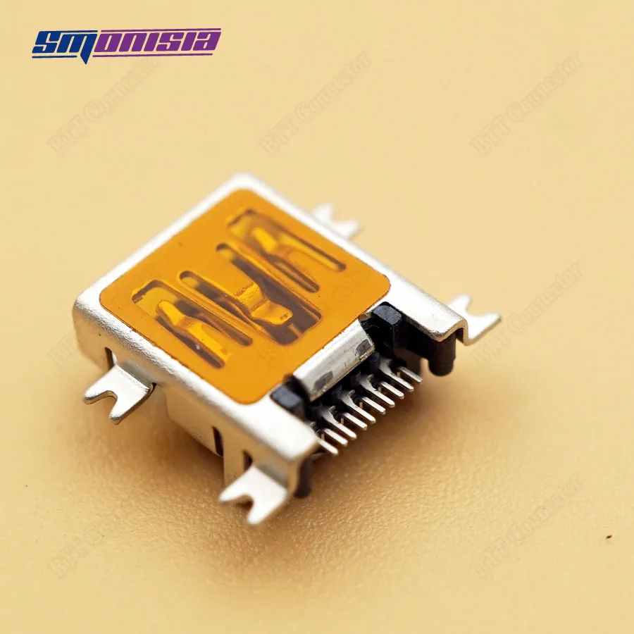 Smonisia 100pcs 10P/F 2.1mm Sink Type mini usb Female Socket for PHILIPE 10Pin Mini USB Connector | Обустройство дома