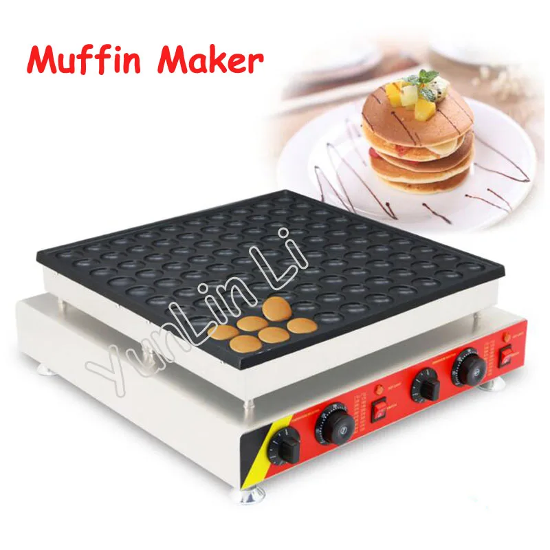 Commercial 100 Holes Muffin Maker Waffle Maker Iron Baking Machine