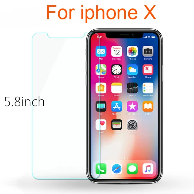 10 шт./лот с уровнем твердости 9H 2.5D закаленное Стекло для iPhone 11 pro X XS MAX XR 5C 5 5S SE 6 6s 7 8 Plus 4 4S 10 ПК чехол с защитной пленкой для экрана