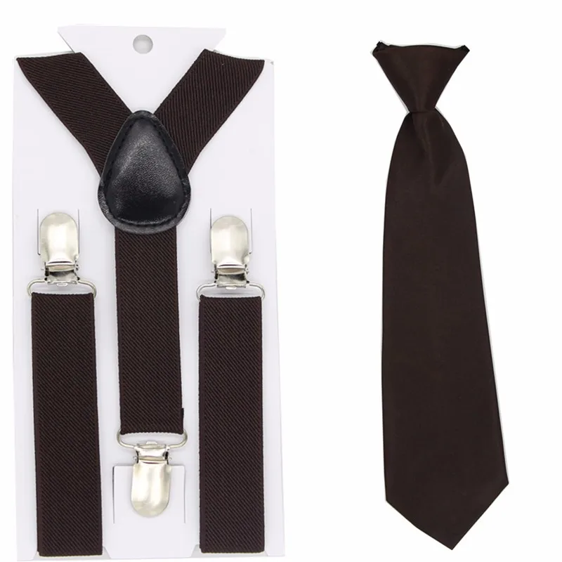 

Baby Braces and Neck Tie Set Children Bowtie Toddler Solid Color Bow Tie Suspender Set For Boys Girls