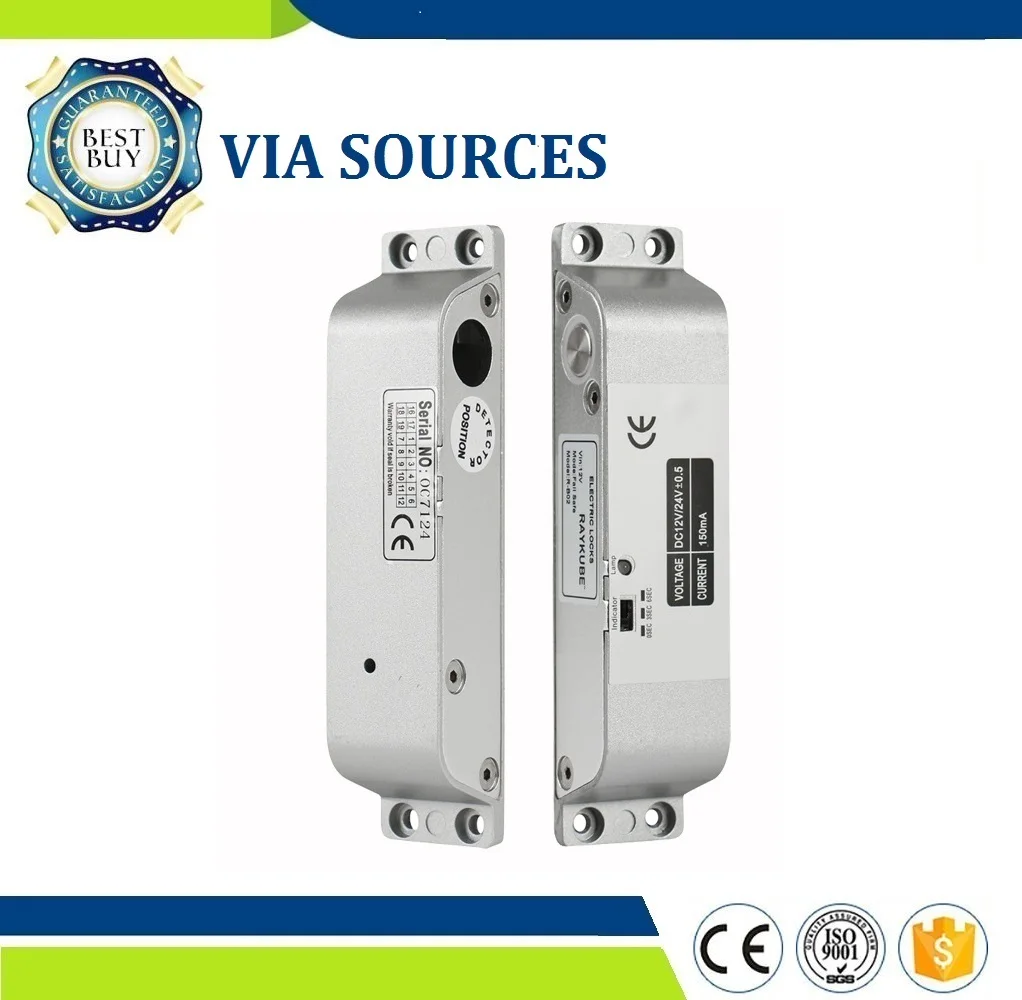 

Free Shipping Lock For Door Access Control System Electric Bolt Lock R-B02 Home Security Office Factory Usage mElectric Mortise