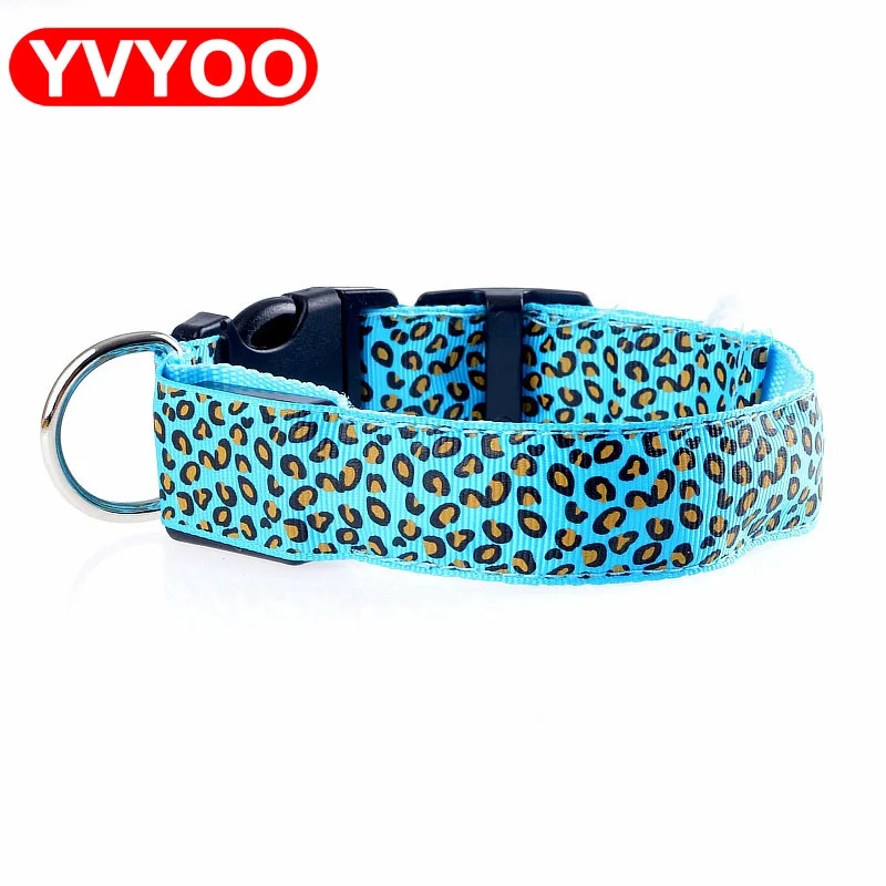 Ошейник для собаки с леопардосветодиодный и подсветкой|puppy cat|dog acessoriespet supplies |