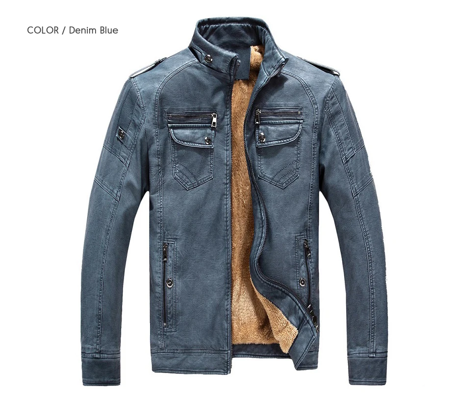 pu leather jacket