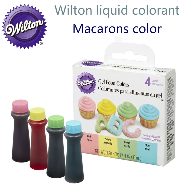 Набор Пищевых пигментов wilton 4 цвета сливки жидкий краситель новинка 2017 года