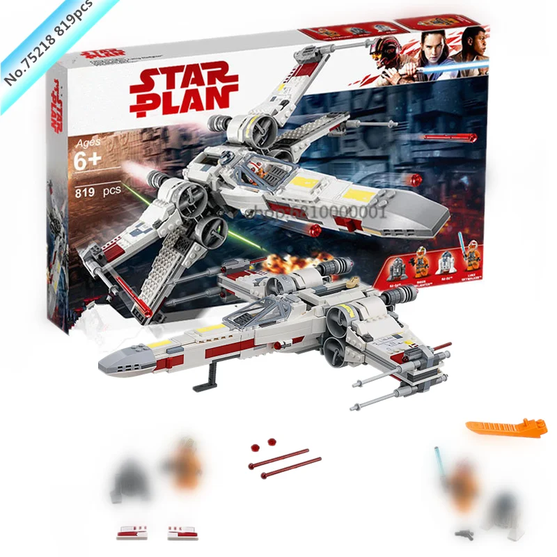 

rogue one Series X-Wing Starfighter Building Block Bricks Compatible Legoinglys star wars 75218 Model Toys for child xwing 75221