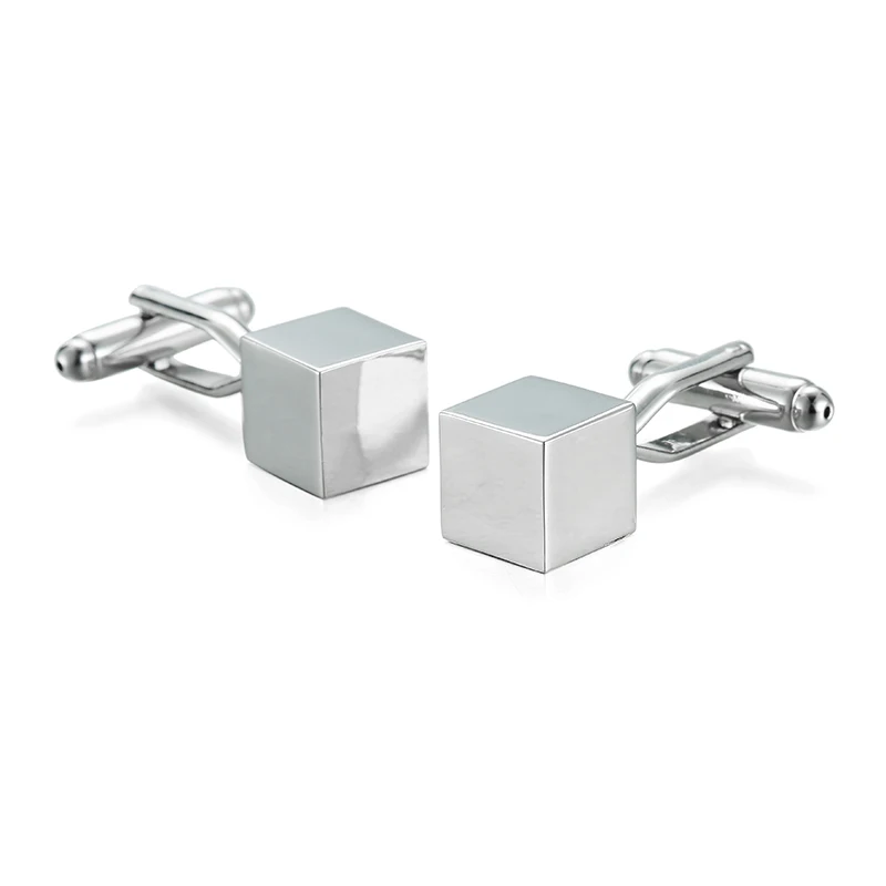 

high-quality French Shirt Brand Classic Men's Jewelry Unique Wedding Groom Men Cuff links Gift square Cube Cufflinks for Mens