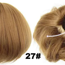 Синтетические эластичные волосы невесты булочка парик волос шиньон ролик конский хвост Q9 Хепберн шиньон 34 вида цветов доступны 1 шт