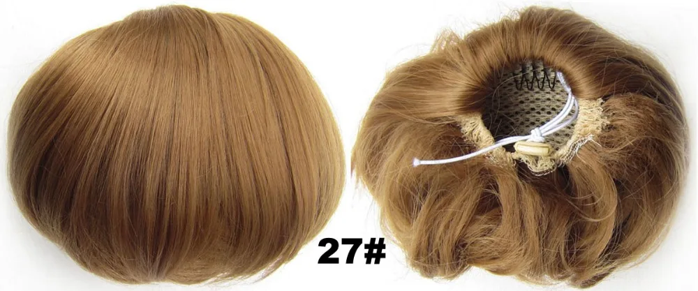 

Synthetic Elastic Bride Hair Bun Wig Hair Chignon Roller Ponytail Q9 Hepburn's Hairpieces 34 kinds of colours available 1pc