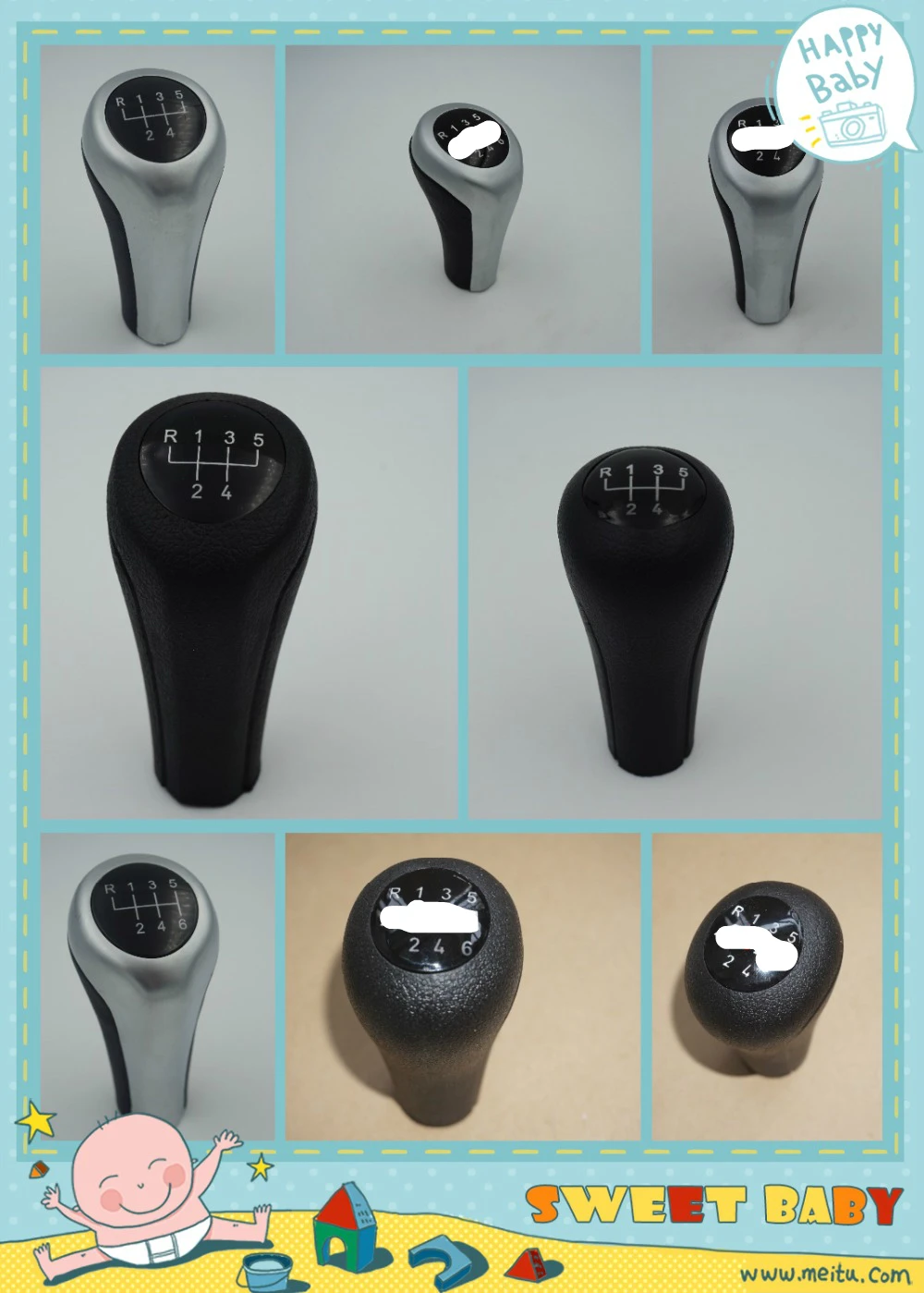

free shipping 6 speed pearlscent gear shift knob for bmw e60 e61 e65 e81 e83 e84 e90 e91 e92 e46 e87 series 1 3 5 6 & x1 x3 x5