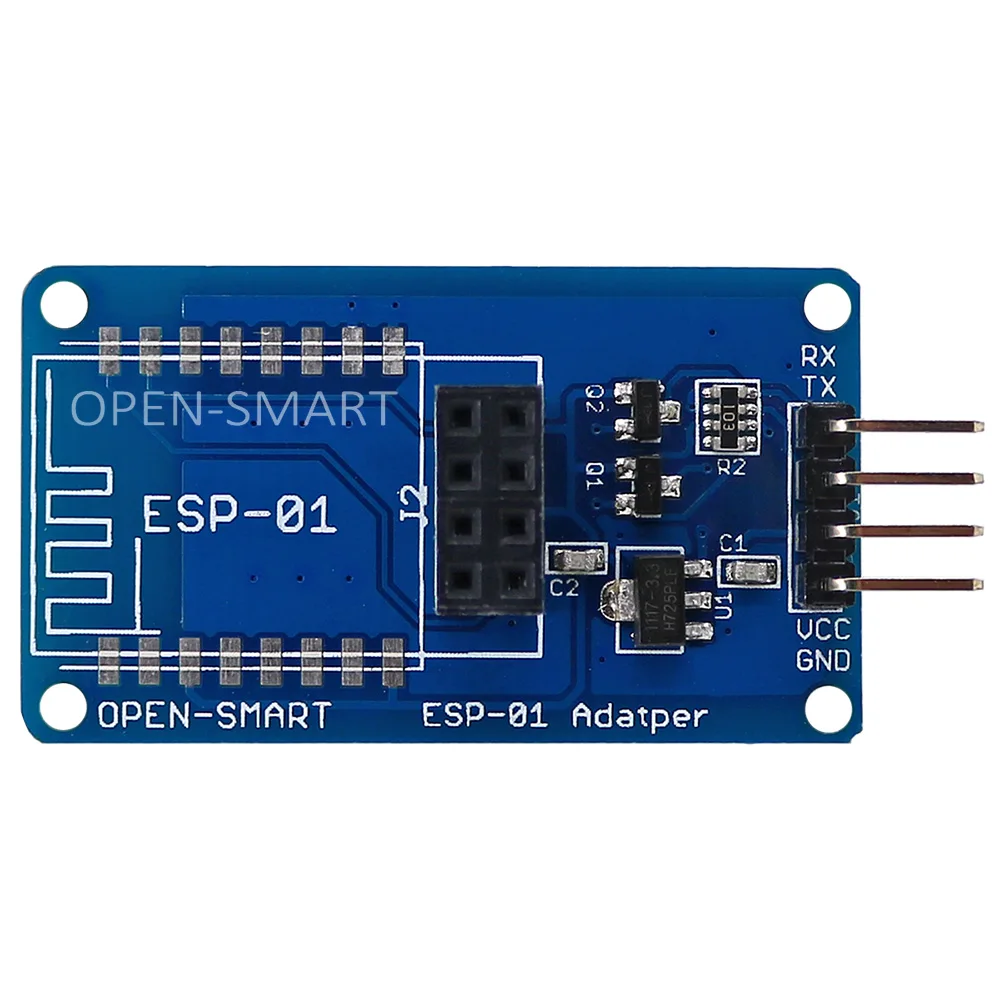 

OPEN-SMART ESP8266 Serial Wi-Fi Wireless ESP-01 Adapter Module 3.3V / 5V Compatible for Arduino