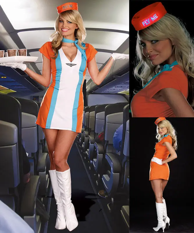 Sexy air hostess costume Clearance