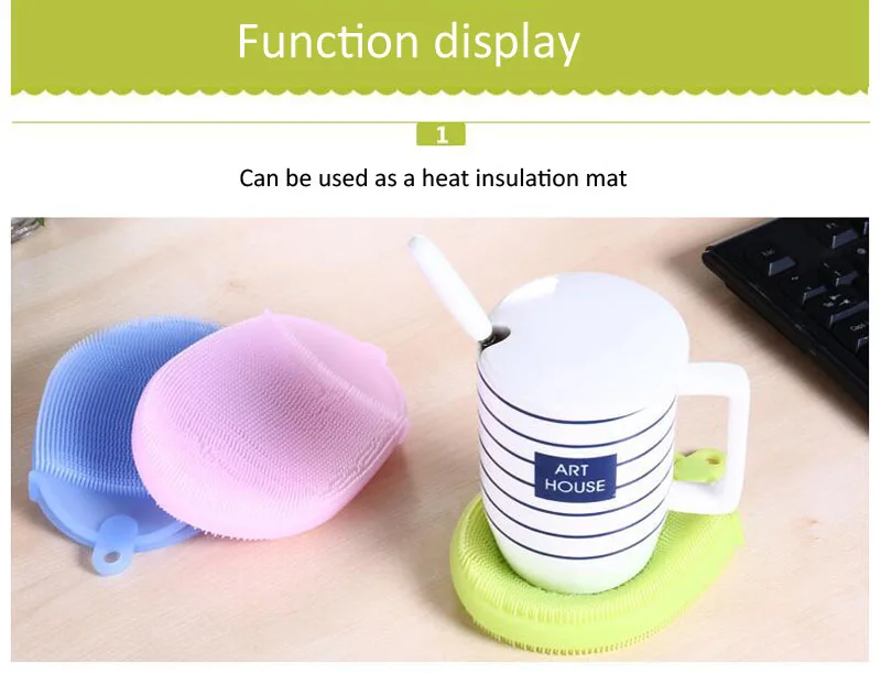 Silicone Dish Washing Brush Repeatable Sweeping Brush kitchen Dish Food Pot Multi-function Washing Brush 6 Colors (14)
