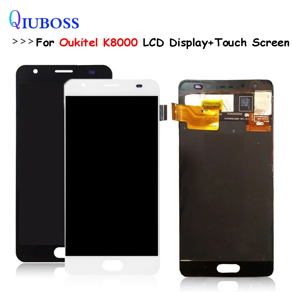 Черный/белый для Oukitel K8000 ЖК дисплей + инструмент ремонта сенсорного экрана в