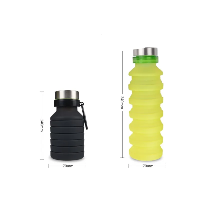 Outdoor sports tourism Folding cup.550ml milliliter natural hiking camping, ultra-light portable sports kettle, large capacity, Outdoor sports tourism Folding cup.550ml milliliter natural hiking camping, ultra-light portable sports kettle, large capacity,