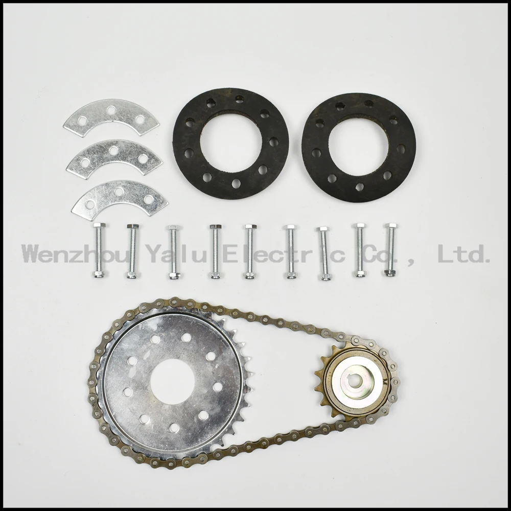 Clearance Bicycle spoke sprocket bicycle rear wheel 32t sprocket for left drive motor kit 16t flywheel with motor MY1016Z adapter 0