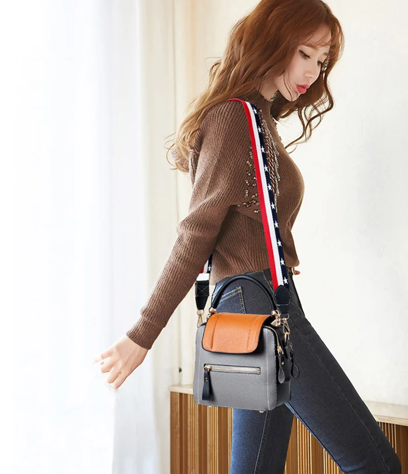 Women Fashion Leather Handbag Female Designer Simple Flap Messenger Bag Ladies Crossbody Shoulder Bags Bolsa Sac A Main SS7209 (1)