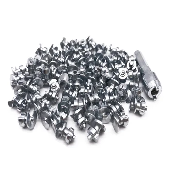 

Marrkey 150PCS MS100 6*8.5mm Tires Studs/Screw in Spikes/ Spikes for Tire/ Ice Spickes for Tires/spike tires bicycle/Shoes/Boots