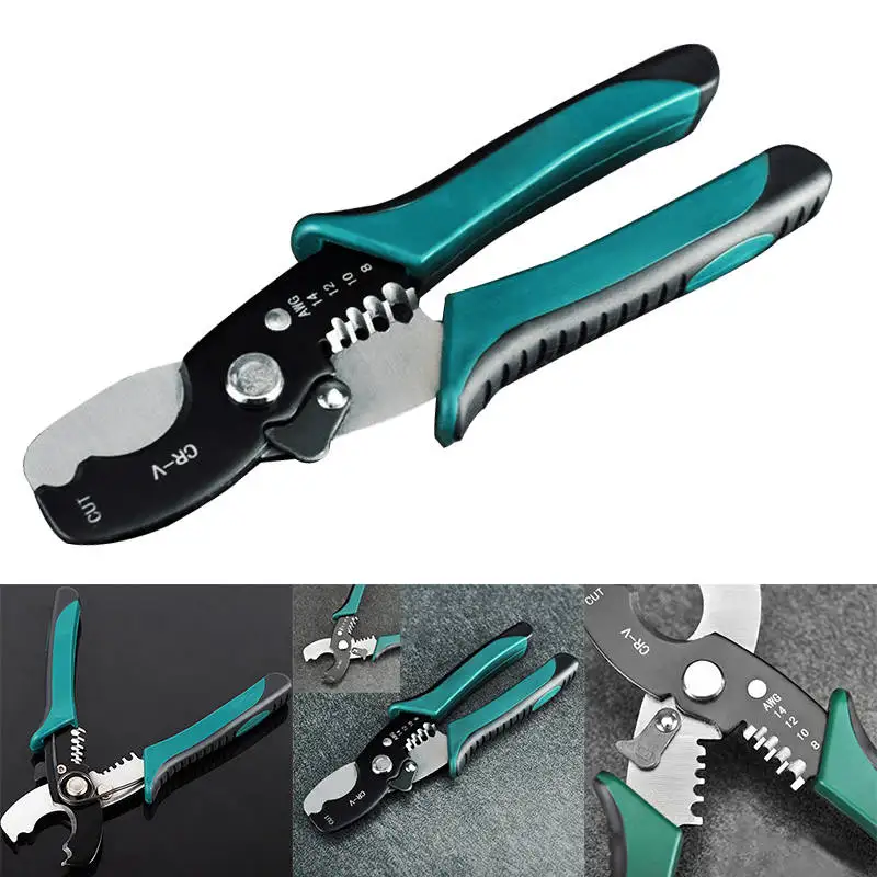 DWZ Multi Tool 8" Wire Stripper Cable Cutting Scissor Stripping Pliers Cutter New