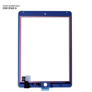 

For iPad6 Air 2 iPad 6 Air2 6th A1567 A1566 Touch Panel Screen Glass Sensor Replacement Parts