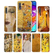 Чехол Kiss Gustav Klimt для samsung Galaxy A50 A70 A20e A40 A30 A20 A10 A8 A6 Plus A9 A7 жесткий прозрачный чехол для телефона из поликарбоната