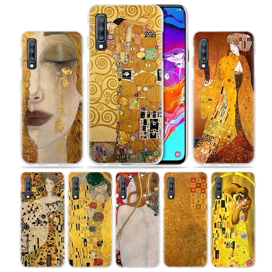 Поцелуй Густава Климта кейс для Samsung Galaxy A50 A70 A20e A40 A30 A20 A10 A70s A51 A9 A7 2018 Жесткий