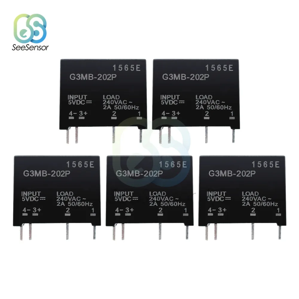 5 шт. релейный модуль Φ G3MB 202P для печатной платы SSR в В постоянного тока 240