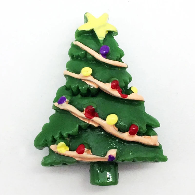 

3D Cartoon resin Snap button christmas tree (fit 18mm 20mm Snap) KT001