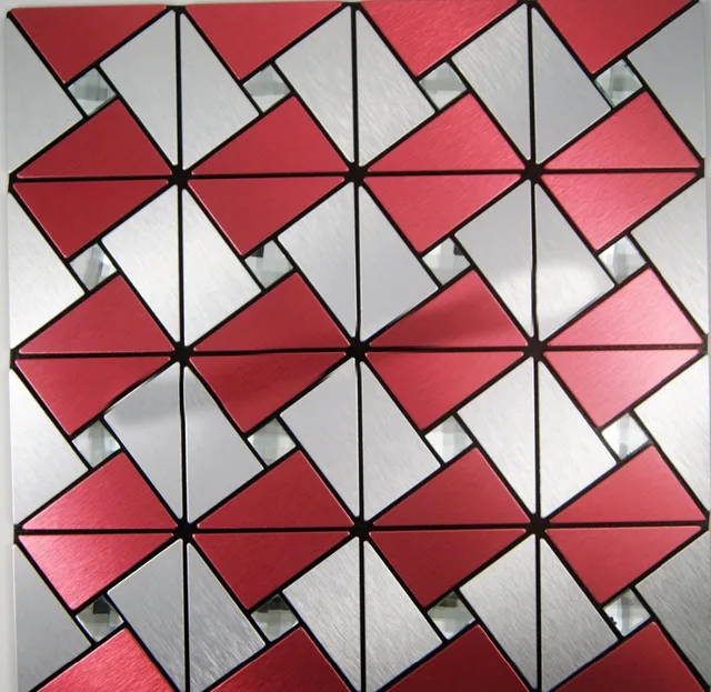 Beautiufl Red Backsplash Tile 11sheets Lot Silver Mirror Wall Beautiufl Red Backsplash Tile 11sheets Lot Silver Mirror Wall Stickers Vinyl Mosaics