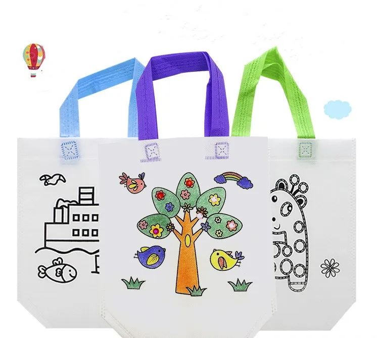 

Kid DIY Drawing Environmental Bag Children Learning Educational Drawing Toys with Safe Non-toxic Water Pen Boy and Girl Gifts