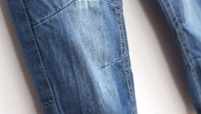 Модные Мальчики джинсы джинсовая мягкая хлопковая джинсы детские длинные штаны детские весенне-осенние повседневные брюки