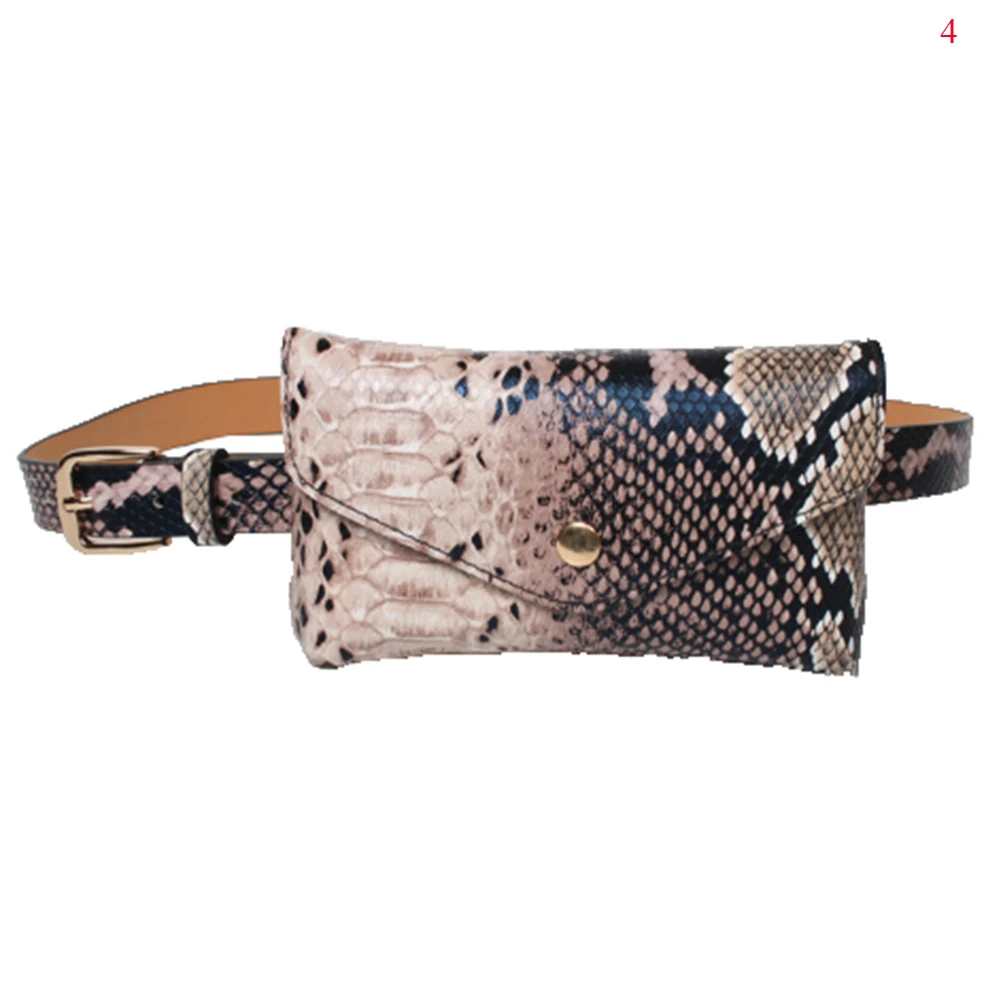 2019 Модные женские поясные сумки Fanny Pack из искусственной кожи поясная сумка Famal Мода змеиной кожи поясной ремень высокое качество женский