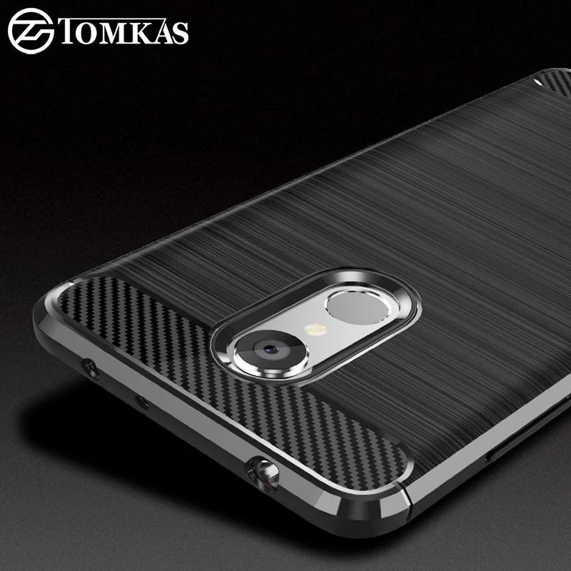 TOMKAS чехлы для телефонов из углеродного волокна Xiaomi Redmi 5 силиконовый мягкий