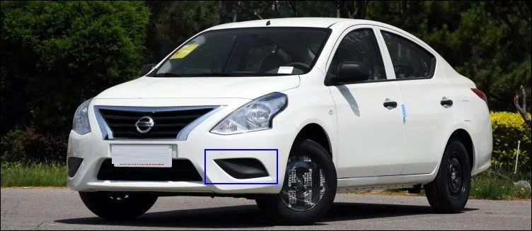 EEMRKE светодиодный дневные ходовые огни для Nissan Versa Sunny- ангельские глазки DRL Противотуманные фары лампы H3 55 Вт галогенные наборы ламп