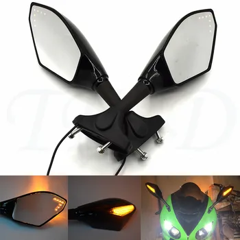 

Motorcycle LED turn signal indicator rear view mirror side view mirror Retroviseur Clignotants Moto For Hyosung GT650R GT250R