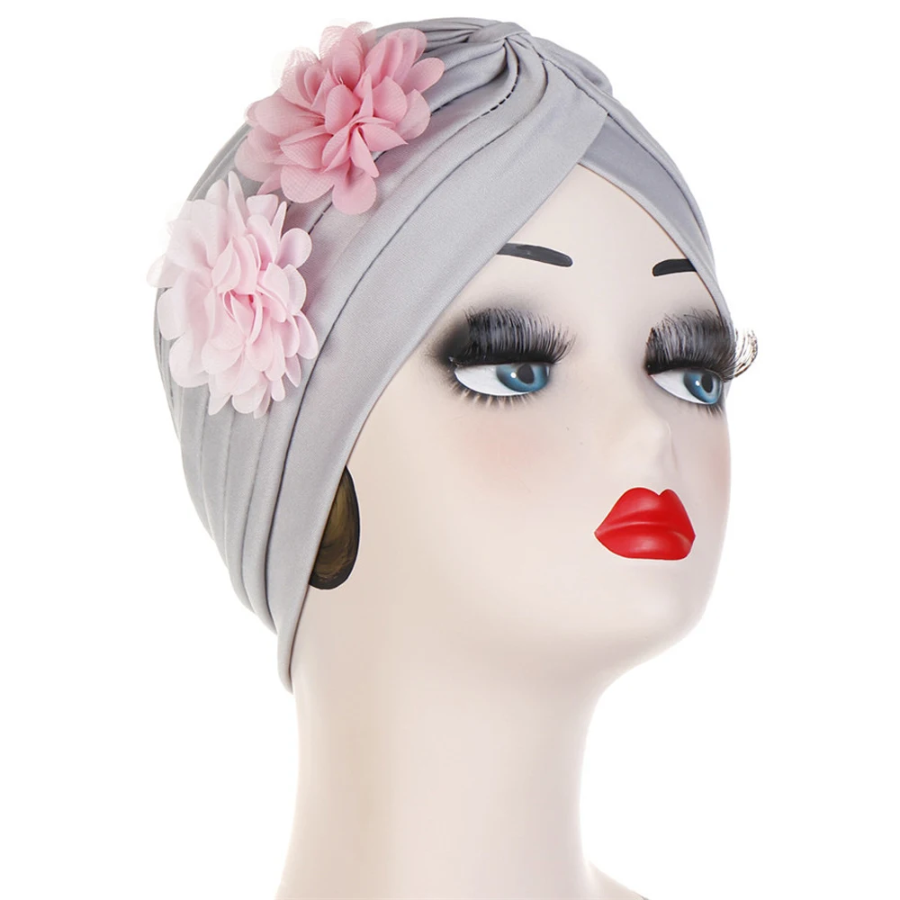 

2019 Flowers Muslim Cross Scarf Inner Hijab Cap Islamic Head Wear Hat Headband Turban Head Scarf Headwrap Women Muslim Hijab