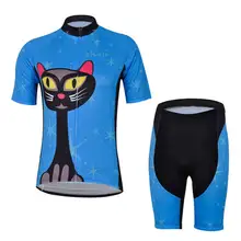 Женские майки для велоспорта, набор с принтом кота, профессиональная команда, одежда для велоспорта, короткий рукав, спортивный костюм, велосипедная одежда, Ropa Ciclismo