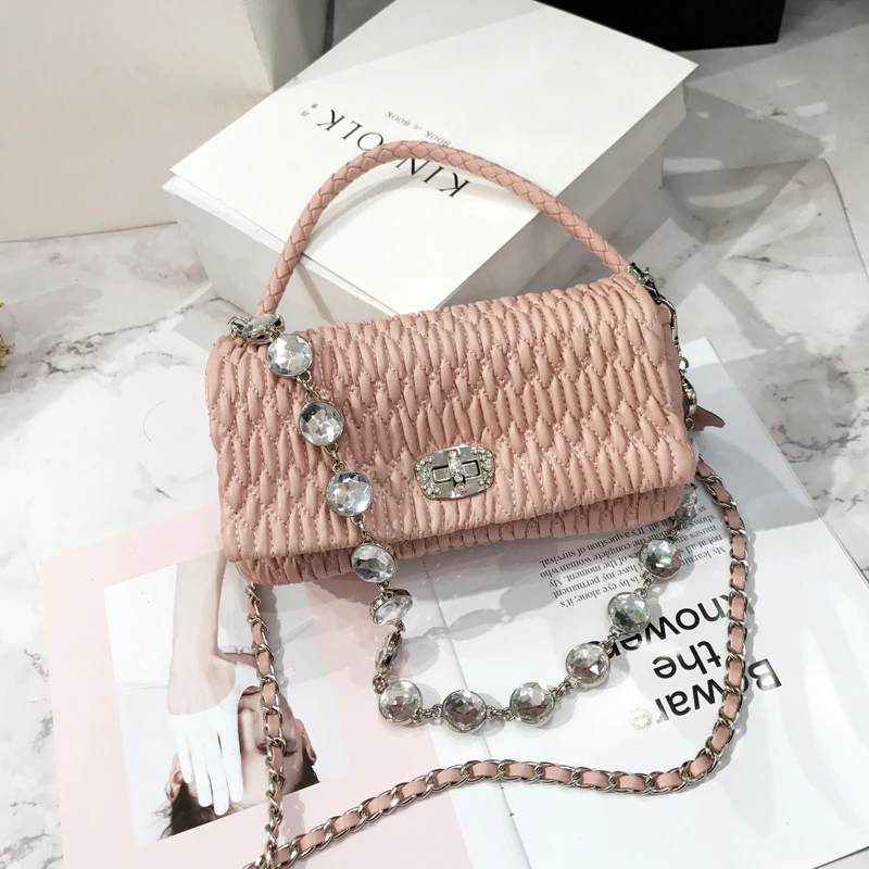 

Fashion Design Women's Shoulder Bag Leather Bag Luxury Elegance Diamonds l* handbags high quality louis gg cc Sac A Main
