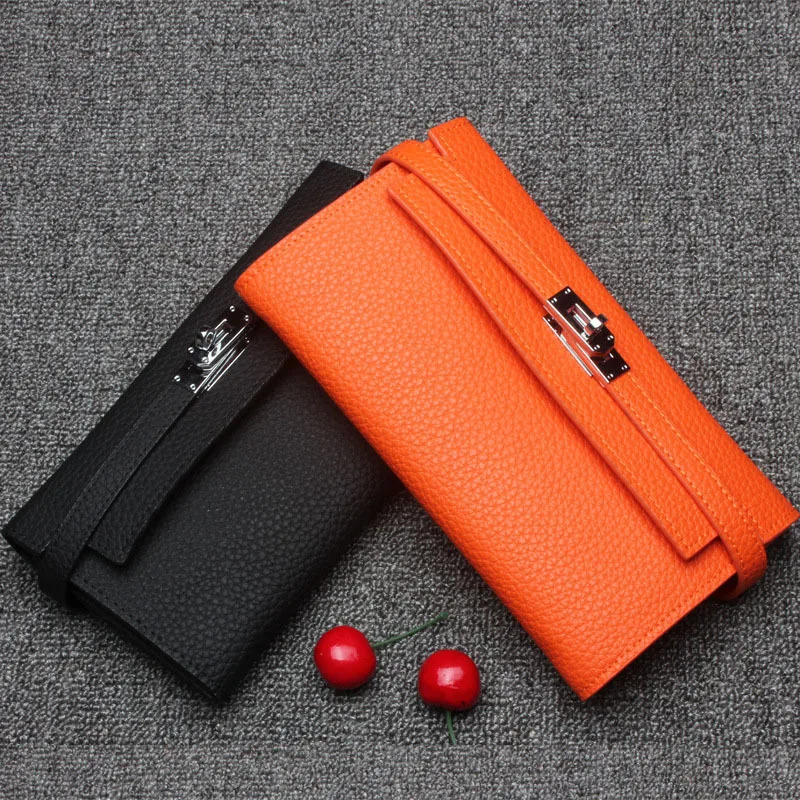 Luxury Women Famous Real Cowhide Leather Hasp Handbags High Quality Envelope Clutches Messenger Bags Clutch Wallets Brands Maidy