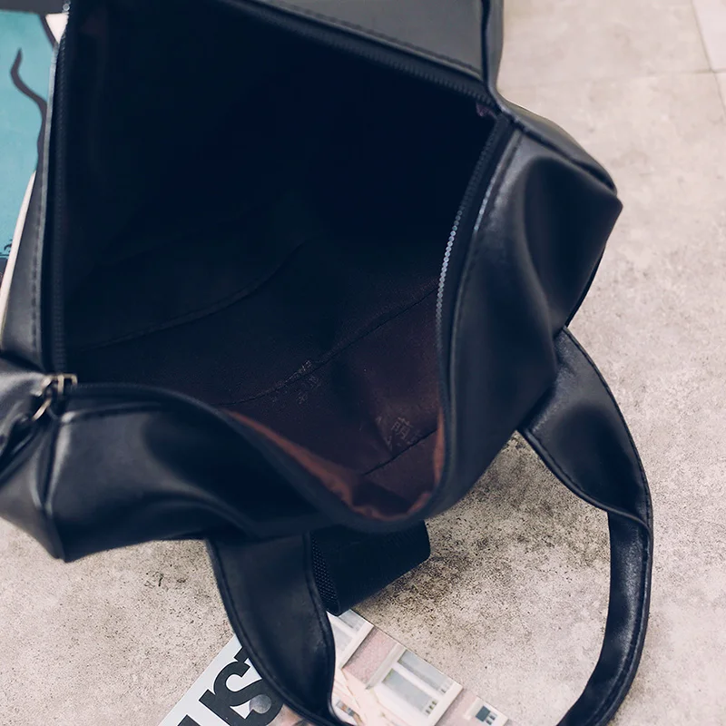 MENGHUO 2017 Mochilas de mujer de moda de cuero PU bolso de hombro pequeñas Mochilas escolares para adolescentes Mochila De niña Mochilas