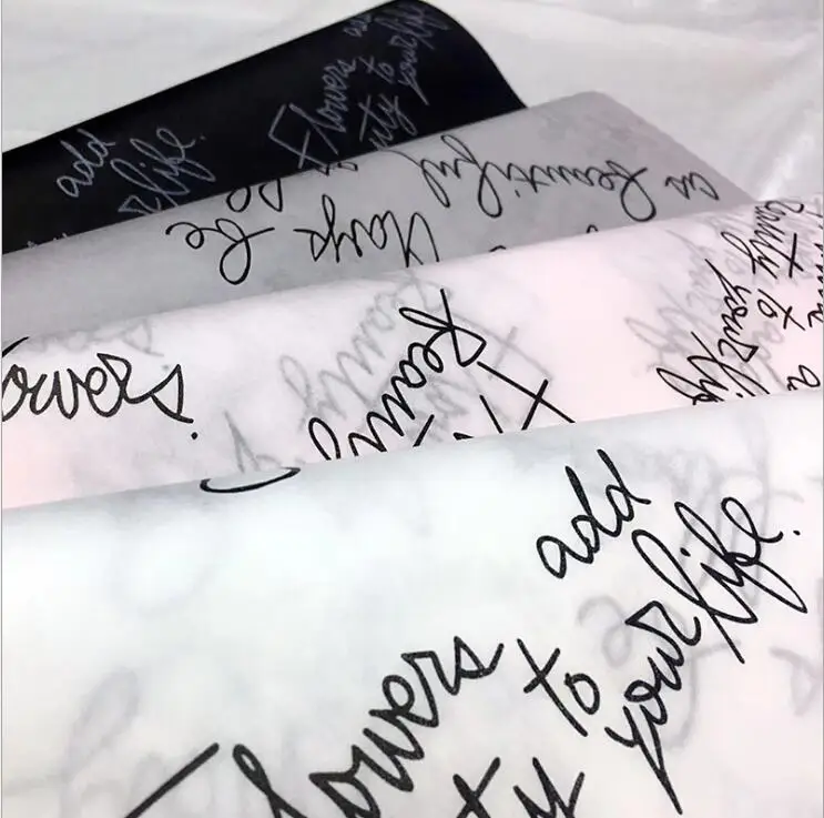 

20Pcs/Lot Clothes Shoes Letter Wrapping Paper Florist Bag Bouquet Flower Wrapping Paper Wrapping Paper