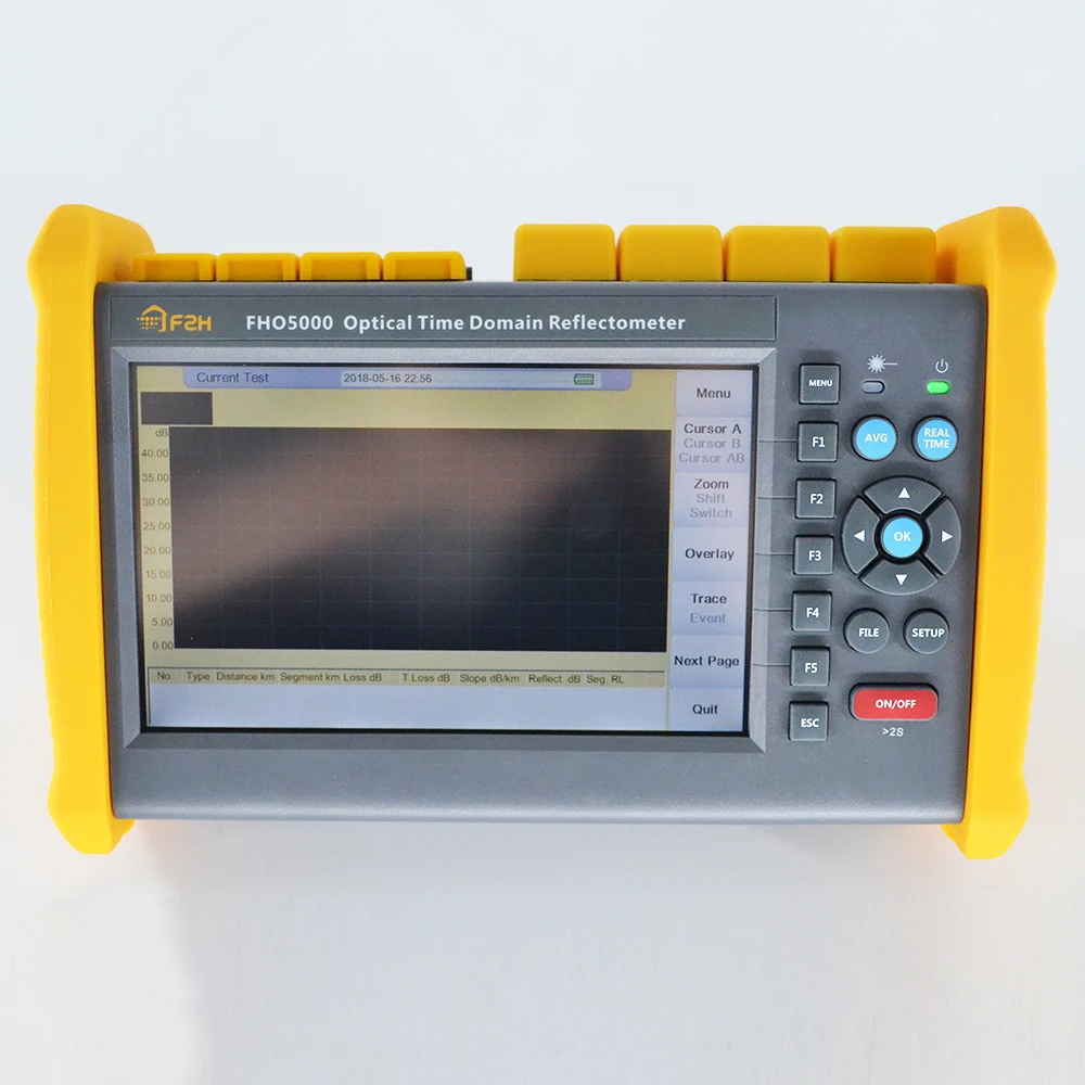 Новейшая версия 7 дюймовый SM OTDR 1310/1550 нм 35/33 дб встроенный VfL измеритель мощности