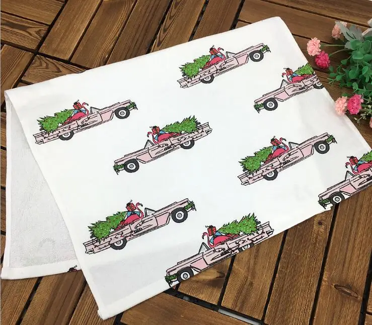 

Christmas Table Napkin Eco Printed Kitchen Towel Soft Absorbent Tea Towel Kitchen Cleaning Cloth Dish Towel 70x45cm 100% Cotton