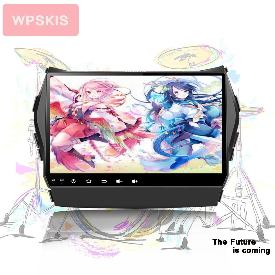 Flash Deal WPSKIS Octa core android 9.0 car dvd for Hyundai IX45 Santa fe 2013 2014 2015 2016 2017 18 car radio stereo navigation Head unit 1