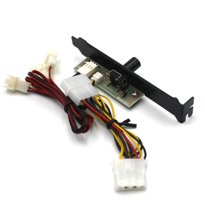 En-مختبرات 3 قنوات pc تبريد مروحة تبريد سرعة المراقب ل cpu حالة hdd vga مروحة w/pci قوس ، الطاقة بنسبة 12 فولت molex ide 4pin