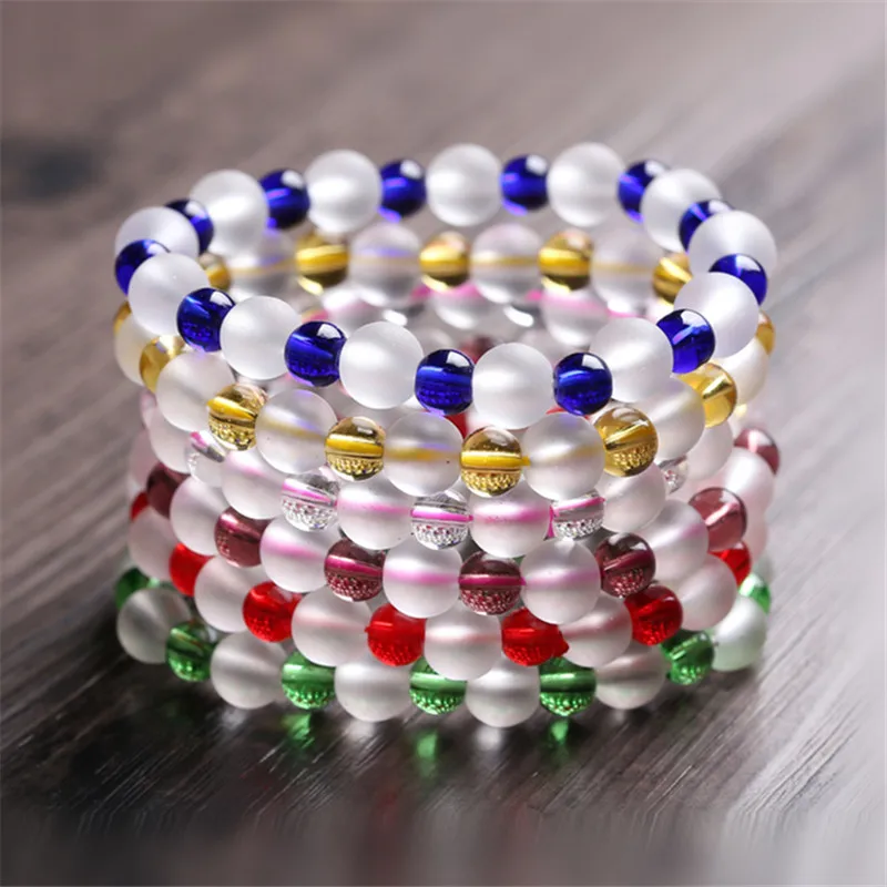 Buy Glass beads bracelet Handmade Trendy Jewelry Grind