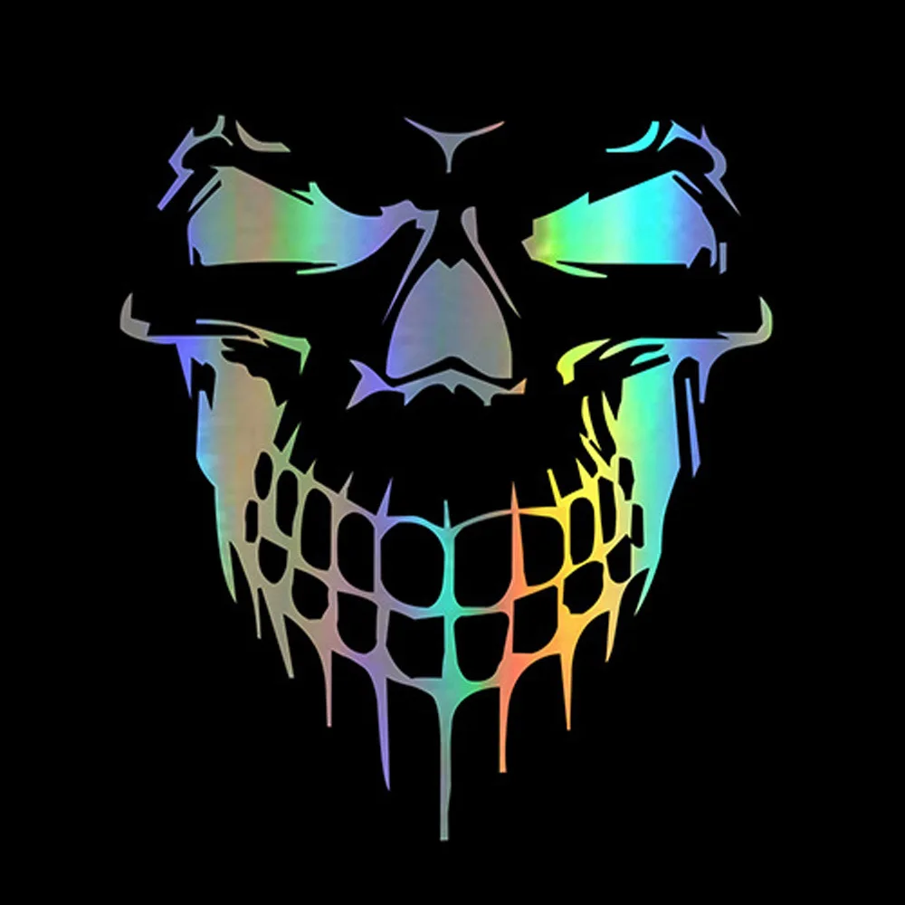 

Halloween Horror Taro Car Sticker Hood Sticker Side Door Skull Reflective Car Stickers Decals Cartoon Car Styling Accessories