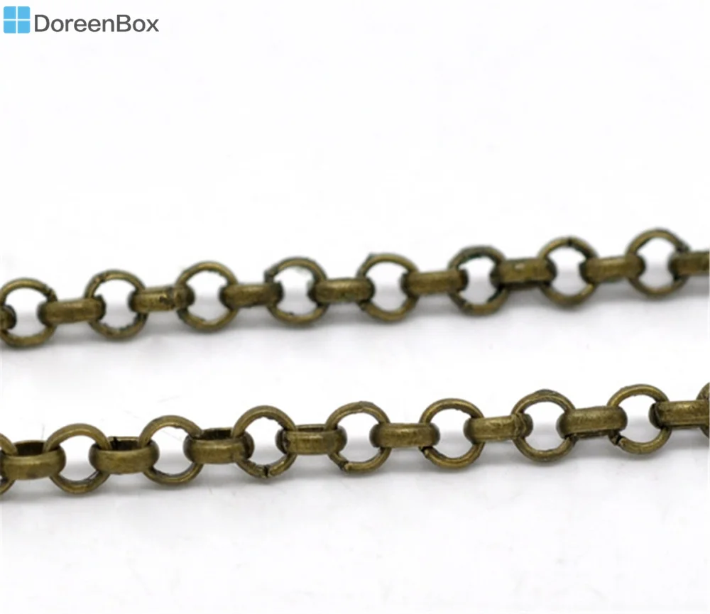 Doreen Box Lovely 10M бронзовый тон звено открытая цепь 3 2x0 5 мм (B13527)|bronze chain|10m chainchain 10m |